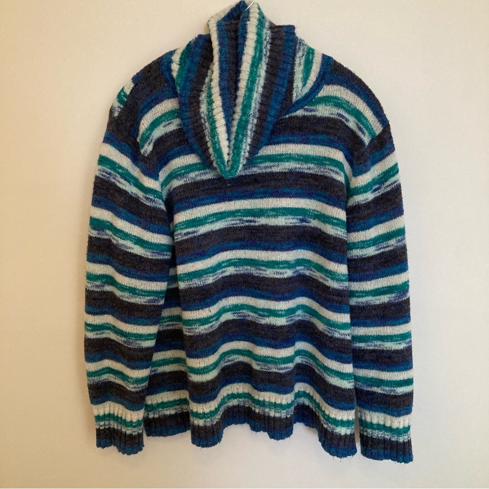 💚 Striped Blue and Green Sweater